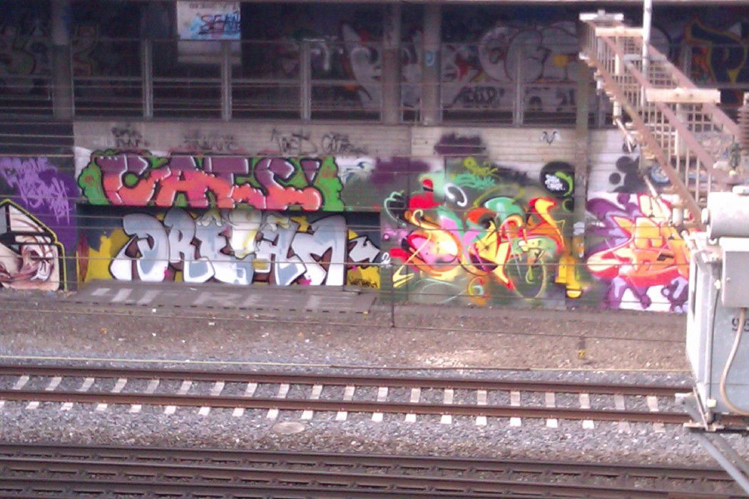Graffiti Bombing in Basel - Photo by Ghostwritter