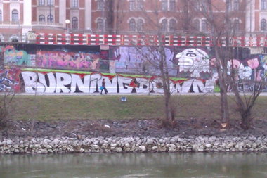 Graffiti Bombing in Vienna - Photo by Ghostwritter
