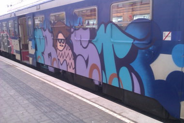 Graffiti Train in Vienna - Photo by Ghostwritter