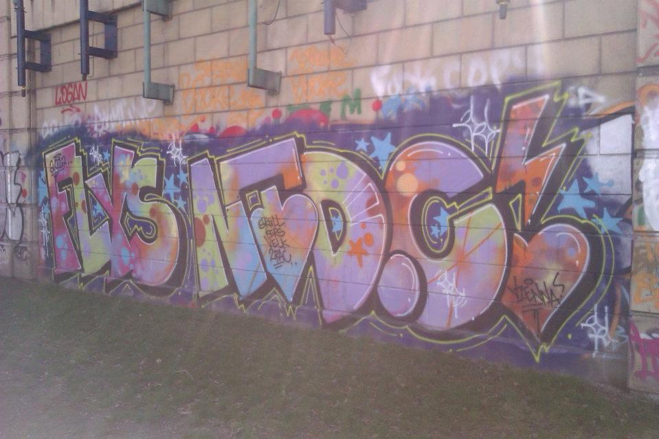 Graffiti Bombing - Photo by Ghostwritter