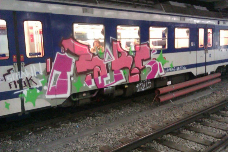 Graffiti Train in Vienna - Photo by Ghostwritter