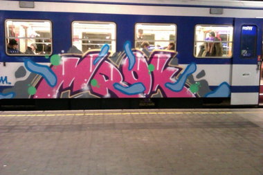 Graffiti Train in Vienna - Photo by Ghostwritter
