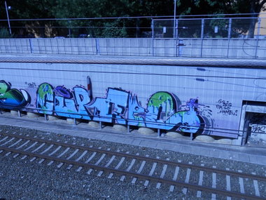 Graffiti Bombing in Vienna - Photo by Ghostwritter