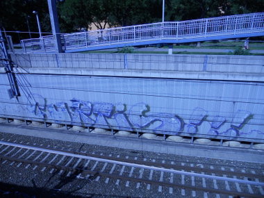 Graffiti Bombing in Vienna - Photo by Ghostwritter
