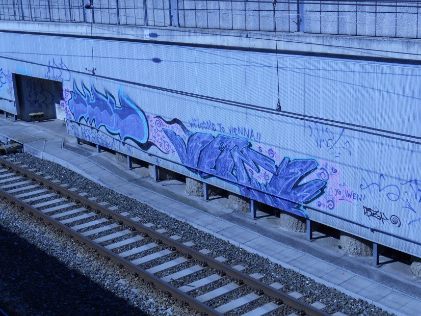 Graffiti Bombing in Vienna - Photo by Ghostwritter