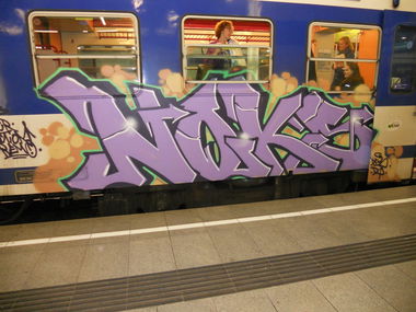 Graffiti Train in Vienna - Photo by Ghostwritter