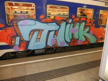 Graffiti Train in Vienna - Photo by Ghostwritter