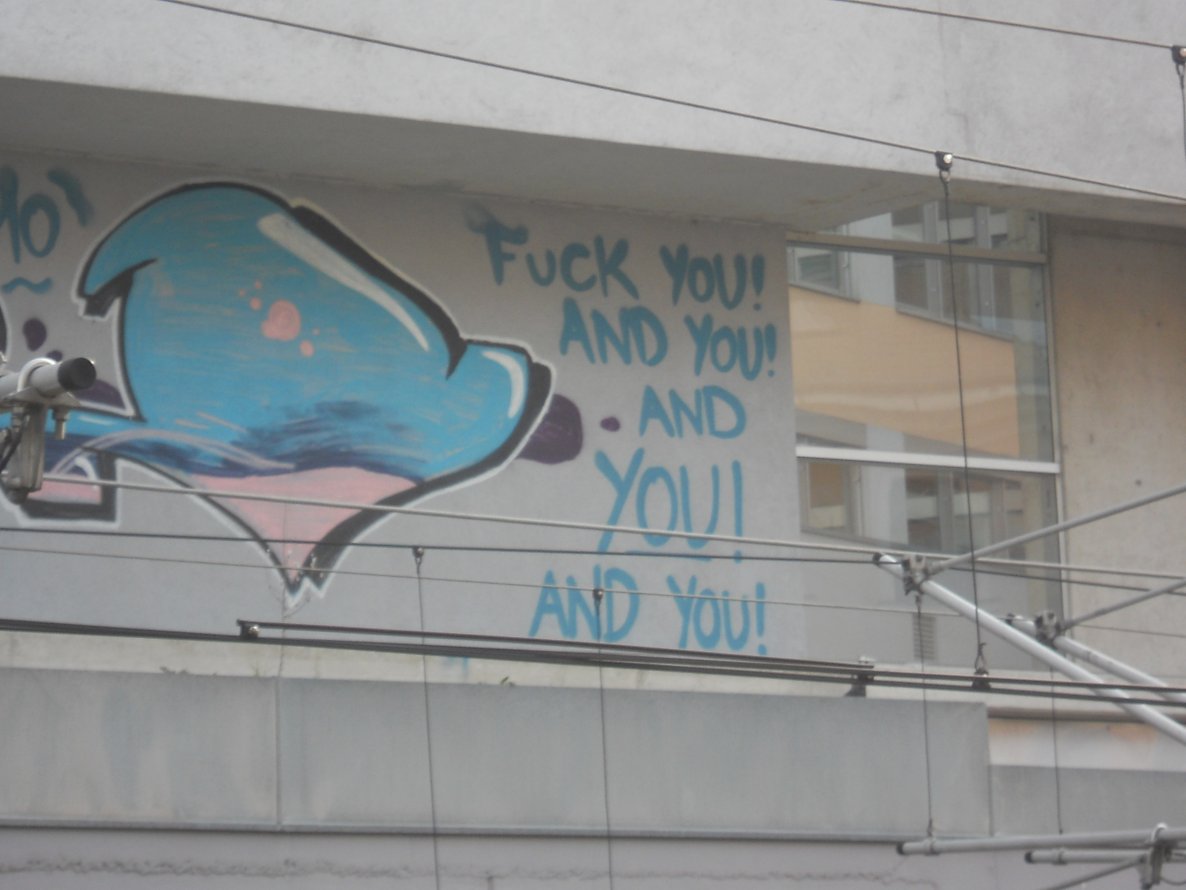 Graffiti Bombing in Vienna - Photo by Ghostwritter