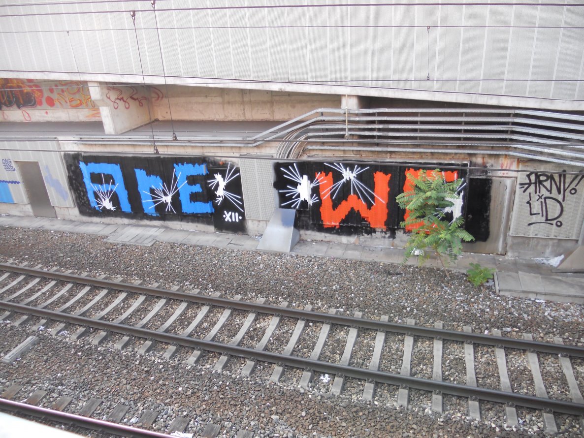Graffiti Bombing in Vienna - Photo by Ghostwritter