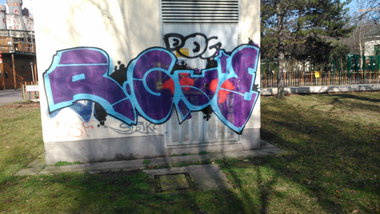 Graffiti Bombing - Photo by Ghostwritter