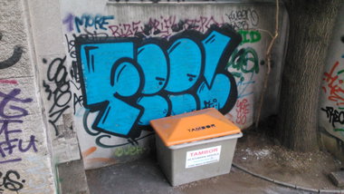 Graffiti Bombing - Photo by Ghostwritter