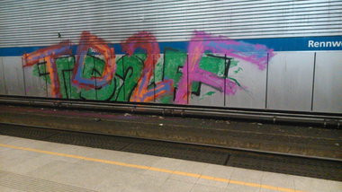 Graffiti Bombing - Photo by Ghostwritter