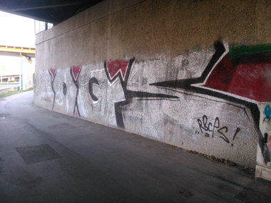 Graffiti Bombing - Photo by Ghostwritter