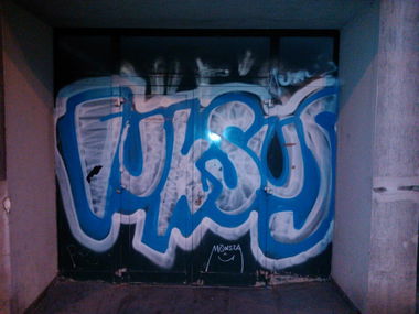 Graffiti Bombing - Photo by Ghostwritter