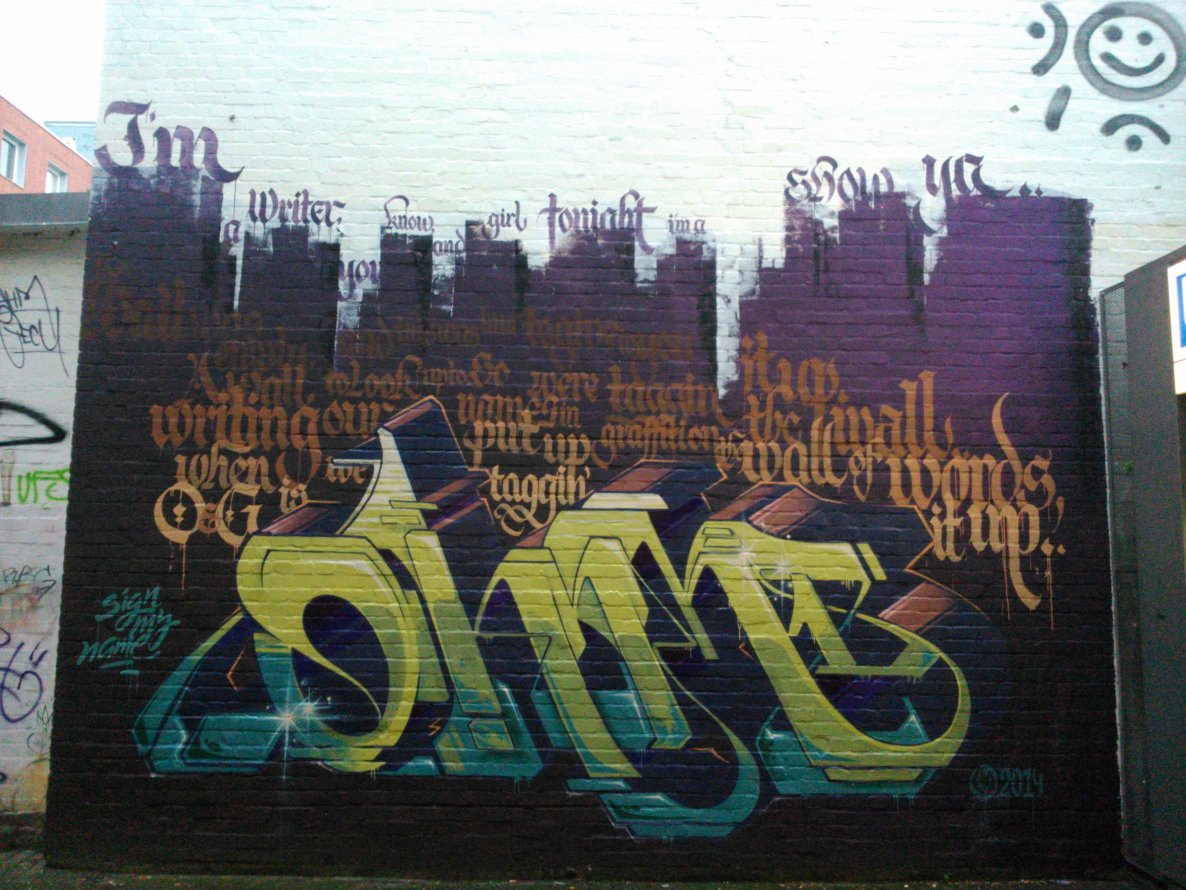 Graffiti Wall in Hamburg - Photo by Ghostwritter - ohm, gecu