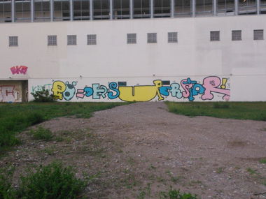 Graffiti Bombing - Photo by Ghostwritter