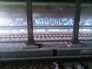 Graffiti Bombing - Photo by Ghostwritter