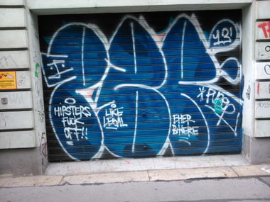 Graffiti Bombing - Photo by Ghostwritter