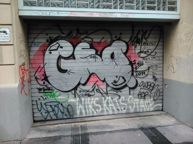 Graffiti Bombing - Photo by Ghostwritter