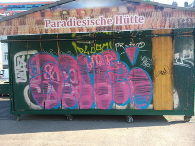 Graffiti Bombing - Photo by Ghostwritter