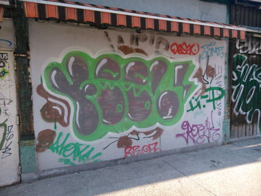 Graffiti Bombing - Photo by Ghostwritter