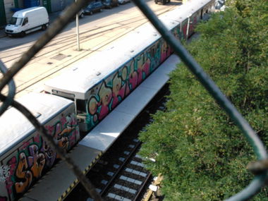 Graffiti Train - Photo by Ghostwritter