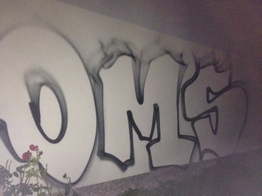 Graffiti in Drehort - Photo by GiseOms - oms, OMS-Crew, OMS42 (2016)