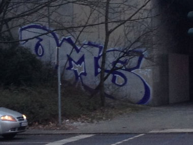 Graffiti Bombing in Drehort - Photo by GiseOms - OMS, gise, giseone (2017)