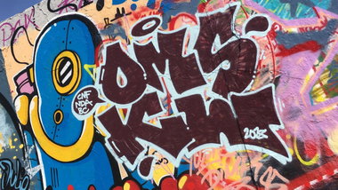 Graffiti Bombing in Drehort - Photo by GiseOms - OMS, gise, giseone (2017)