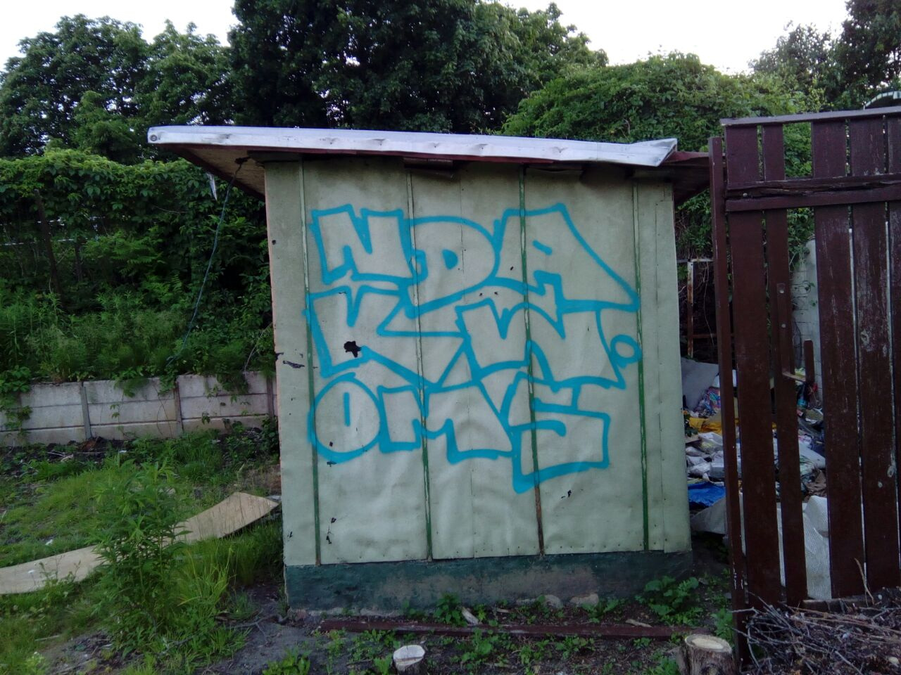 Graffiti Bombing in Drehort - Photo by GiseOms - oms, omscrew, oms42 (2017)