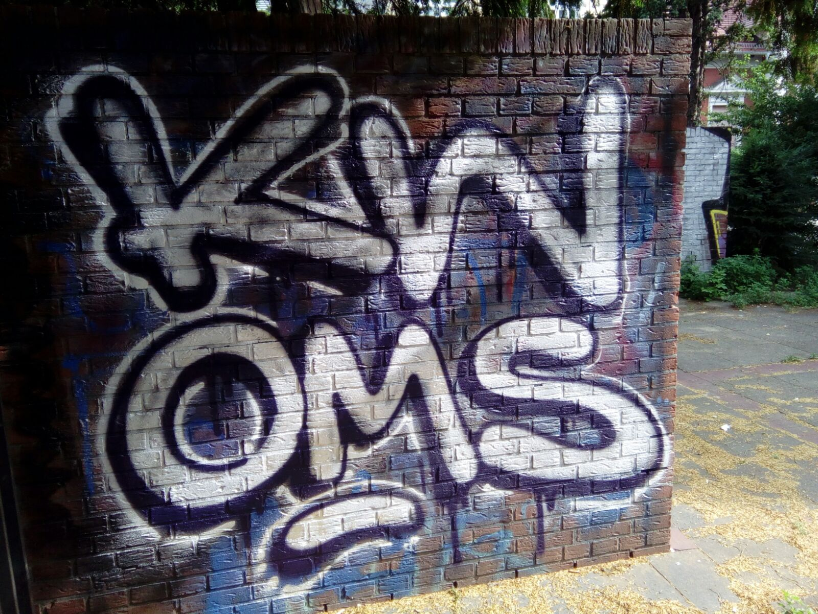 Graffiti Bombing in Drehort - Photo by GiseOms - oms, omscrew, oms42 (2017)