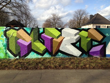 Graffiti Wall in Hamburg - Photo by Glaze - glaze (2014)