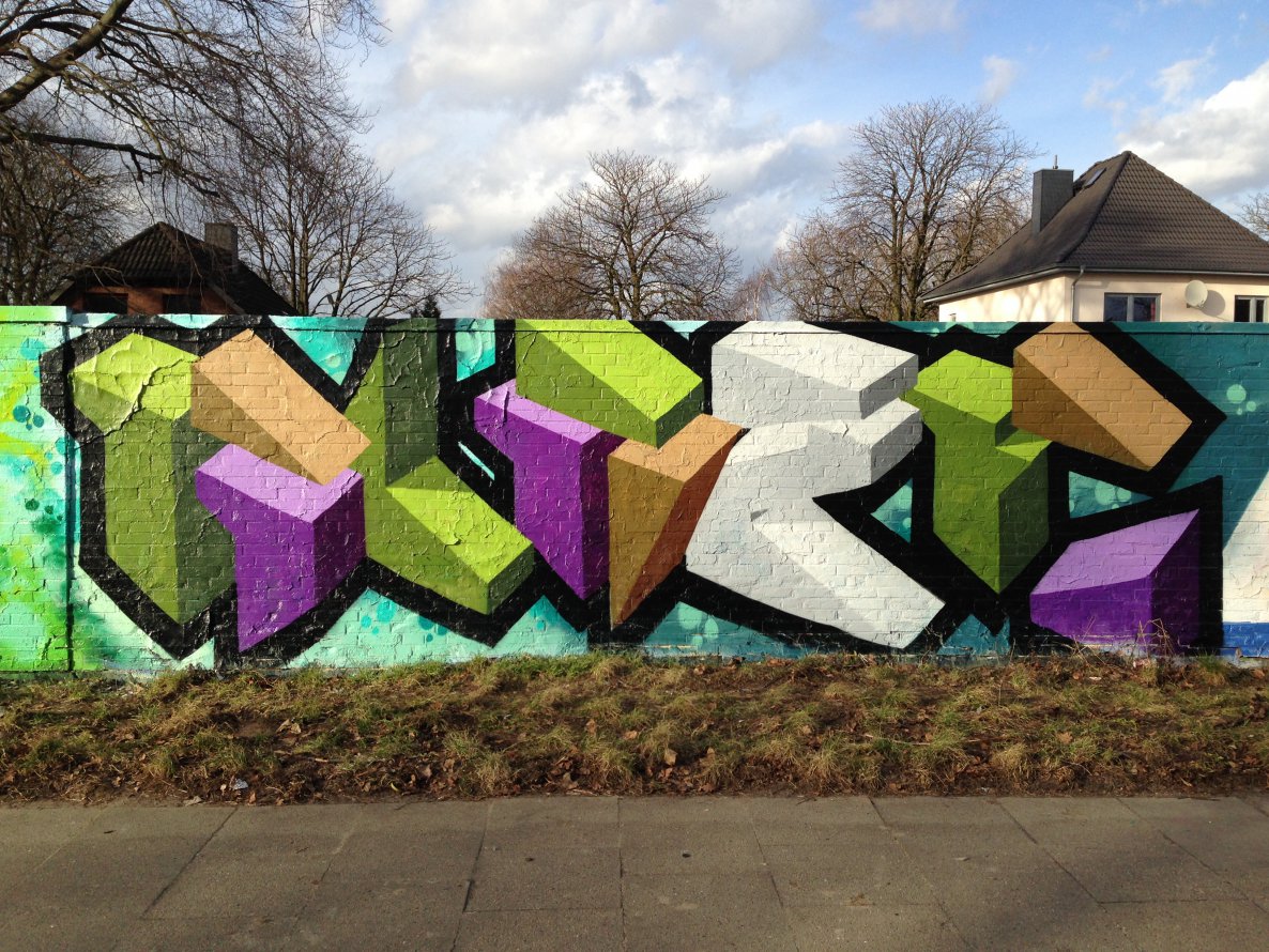 Graffiti Wall in Hamburg - Photo by Glaze - glaze (2014)