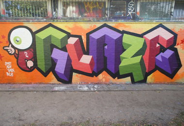 Graffiti Wall in Hamburg - Photo by Glaze - glaze, iboy (2014)