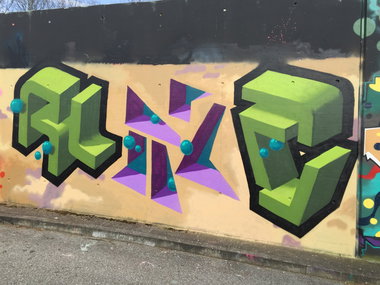 Graffiti Wall in Hamburg - Photo by Glaze (2016)