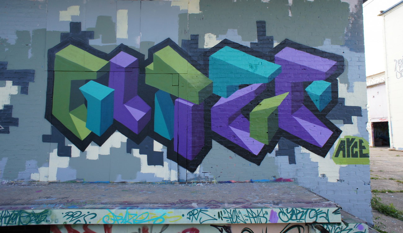 Graffiti Wall in Magdeburg - Photo by Glaze - glaze, aerosolarena, magdeburg (2015)