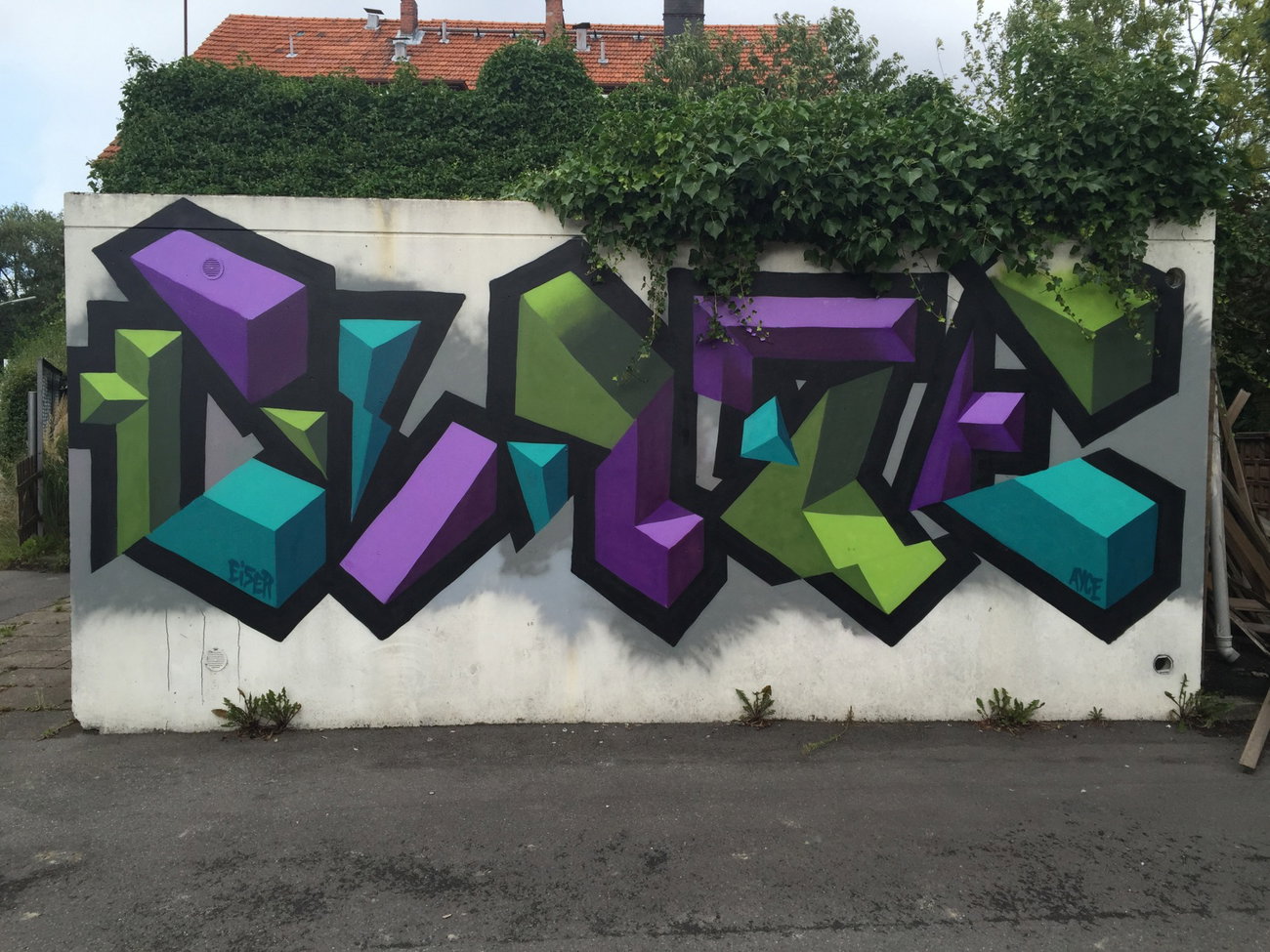 Graffiti Wall in Hamburg - Photo by Glaze - glaze (2015)