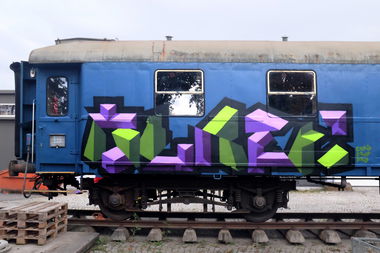 Graffiti Train in Lahr/schwarzwald - Photo by Glaze - molotow (2015)