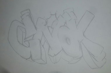 Graffiti Sketch in Canada - Photo by Gnok (2017)