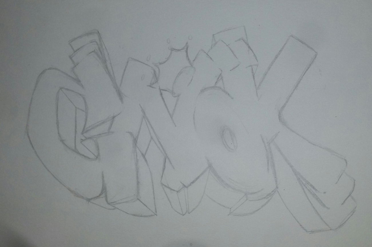 Graffiti Sketch in Canada - Photo by Gnok (2017)