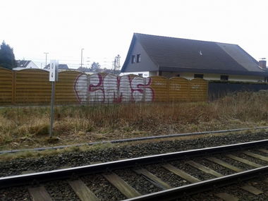 Graffiti Bombing in Bremerhaven - Photo by Goal1312 - cms, bremerhaven (2013)