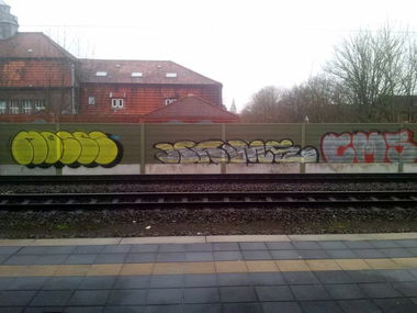 Graffiti Bombing - Photo by Goal1312 - moses, nams, cms (2013)
