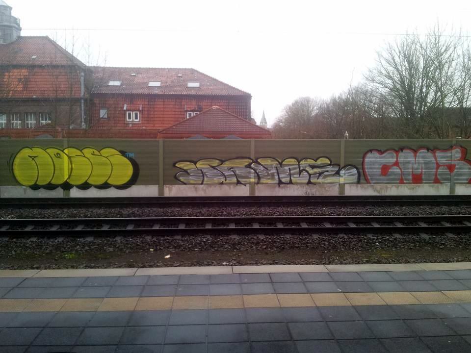 Graffiti Bombing - Photo by Goal1312 - moses, nams, cms (2013)