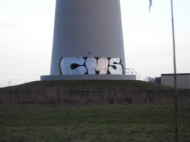 Graffiti Bombing - Photo by Goal1312 - cms, bremerhaven, wois (2015)