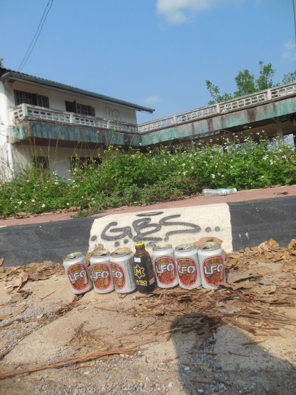 Graffiti Wall in Thailand - Photo by GoldenBrownS - GBS, Street, Thailand (2013)