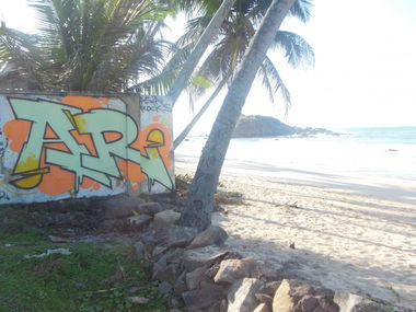Graffiti Wall in Sri lanka - Photo by GoldenBrownS - GBS, AR, ARS (2013)