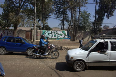 Graffiti Wall in Kathmandu - Photo by GoldenBrownS - Street, Nepal, GBS (2015)