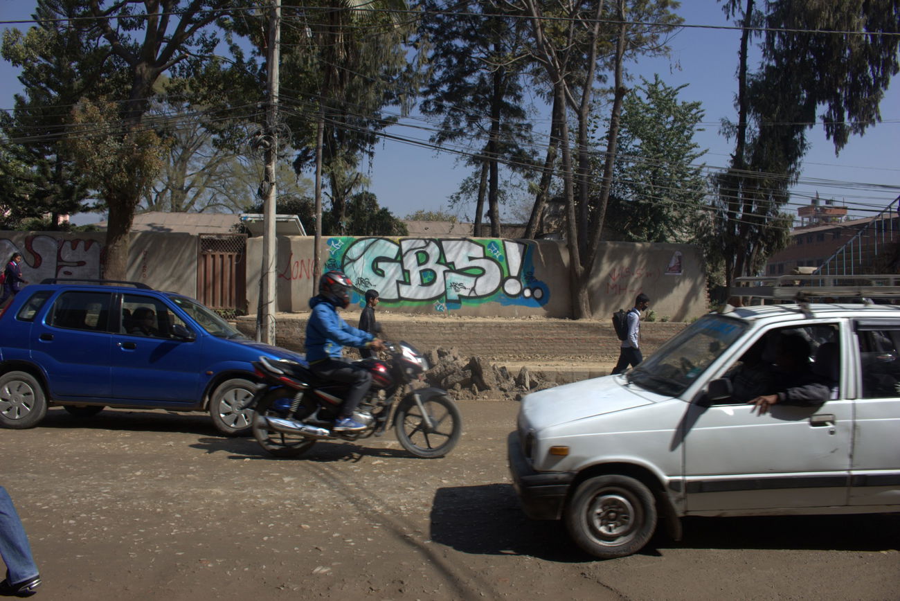 Graffiti Wall in Kathmandu - Photo by GoldenBrownS - Street, Nepal, GBS (2015)