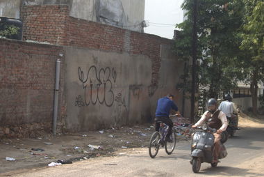Graffiti Wall in Jaipur - Photo by GoldenBrownS - AR, AR´S, GBS (2014)