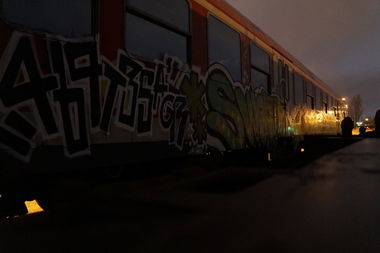 Graffiti Train in Magdeburg - Photo by Goodfellaz - 469, TBS, AGR (2014)
